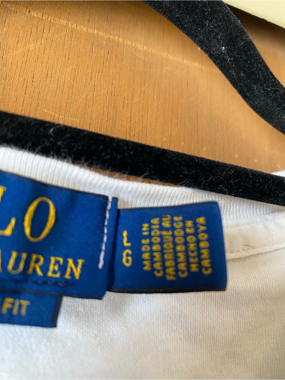 Ralph Lauren White Short-Sleeve Crew Neck Tee with Embroidered Polo - Picture 4 of 4